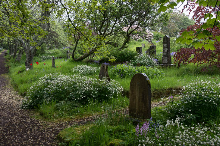 Der grüne Naturfriedhof in Torshavn