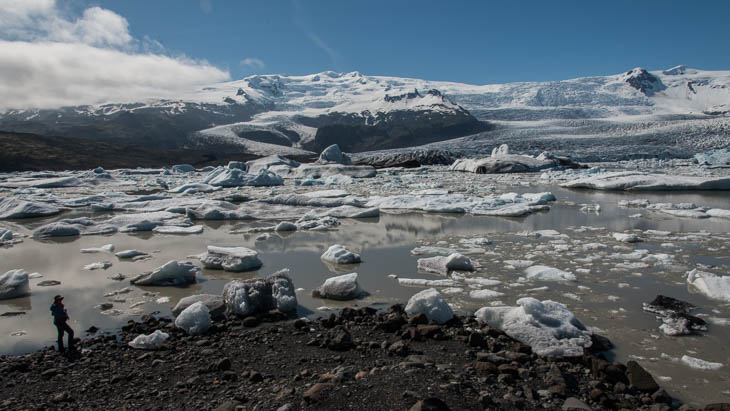 Gletschersee Fjallsarlon mit Eisschollen