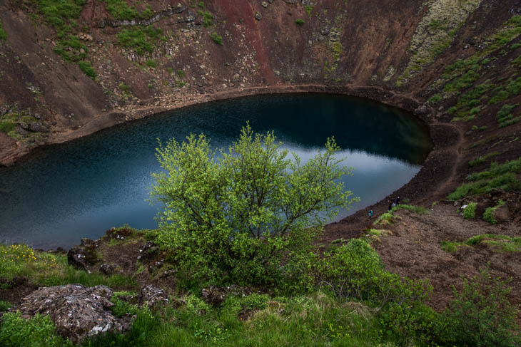 Der Kratersee Kerid in der Nähe von Selfoss