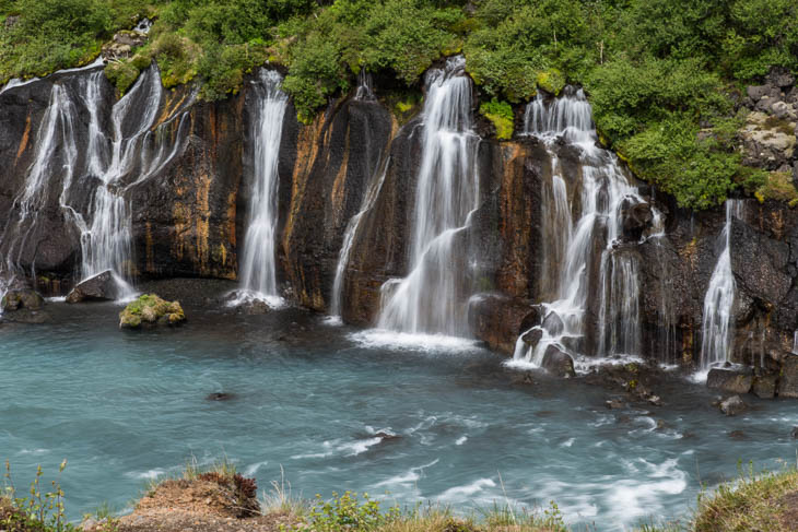 Die Wasserfälle von Husafell (West-Island)