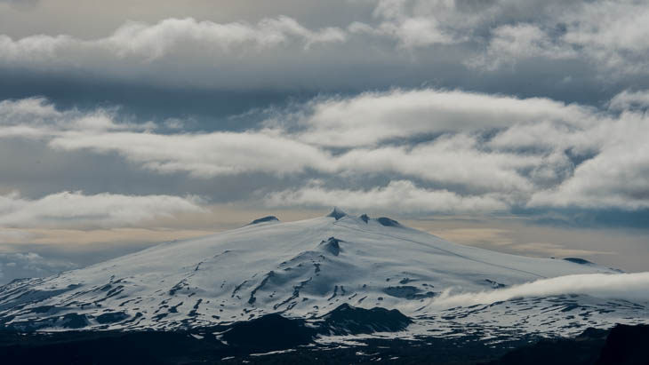 Der Gipfel des Snaefellsjökull (West-Island)
