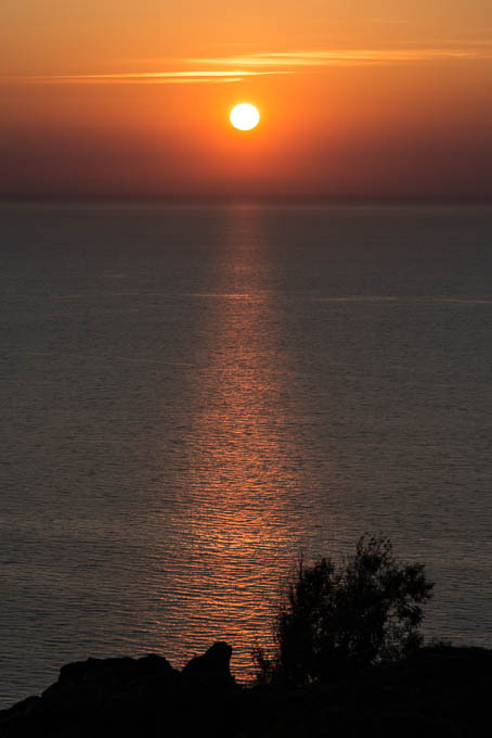 Sonnenuntergang am Meer auf Sardinien