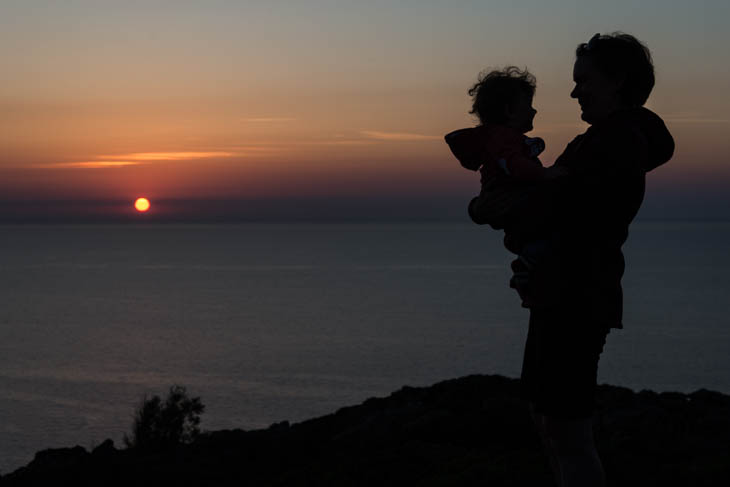 Sonnenuntergang am Meer auf Sardinien