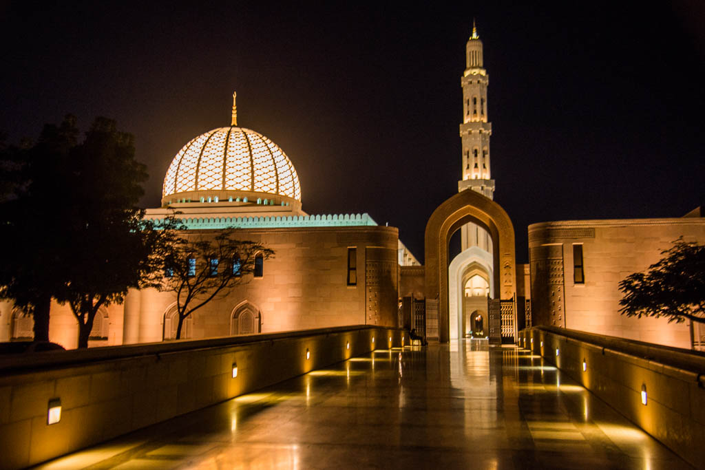 Die Sultan Quaboos Moschee in Muscat