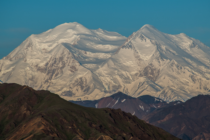 Der Denali (6194 m) mit seinen Gletschern