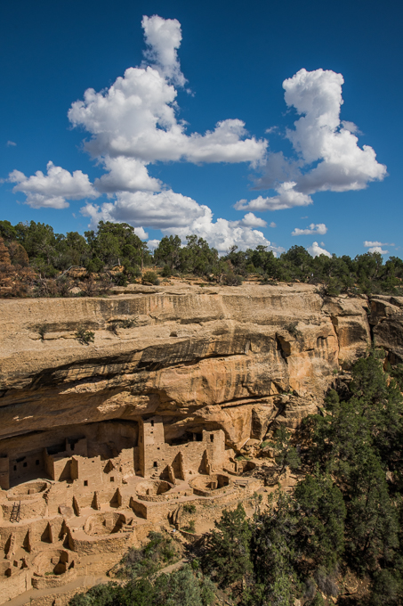 Die Ruinen von Cliff Palace in Mesa Verde