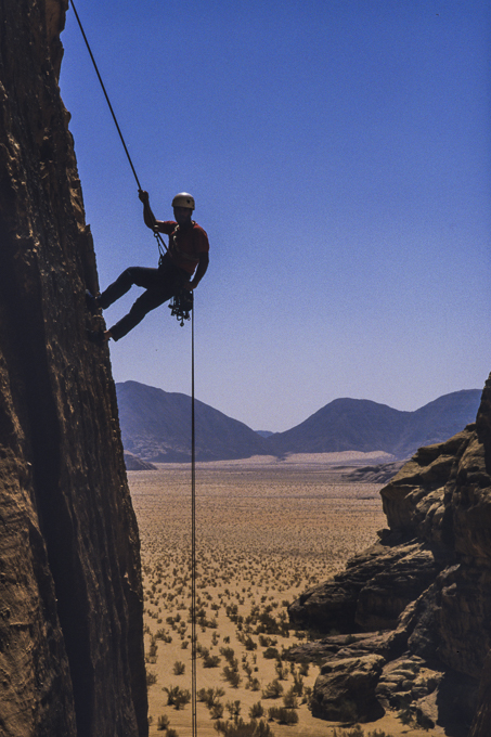 Abseilen im Wadi Rum (Jordanien, 2000))