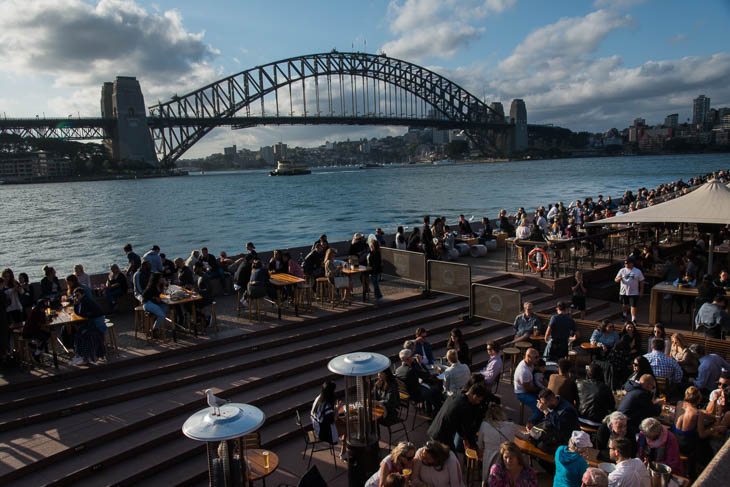 Sydney - Hafenbrücke von Opernhaus