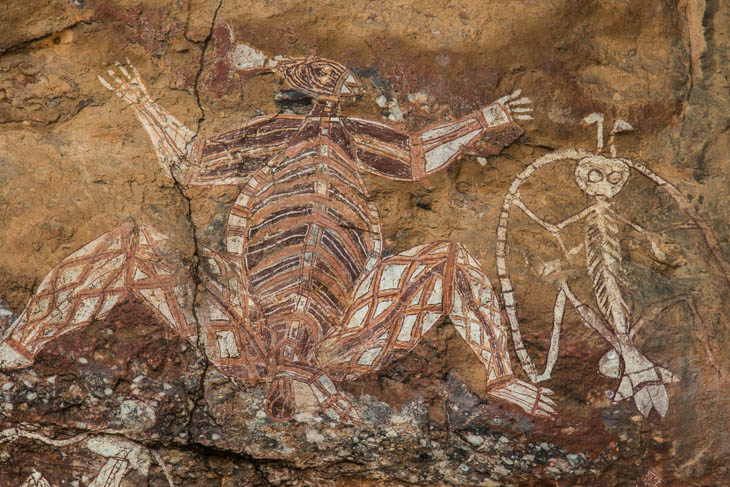 Steinzeit-Malereien in Ubirr im Kakadu NP