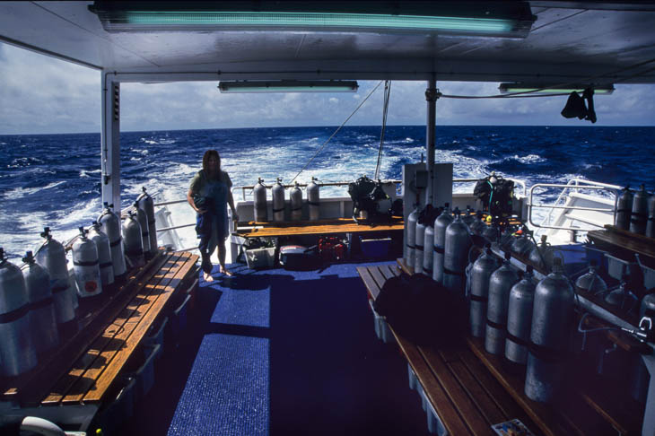 Tauchboot am Great Barrier Reef