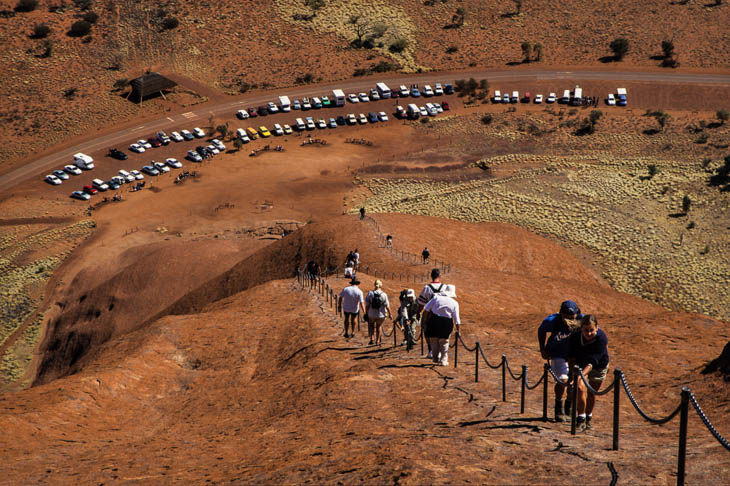 Aufstiegsweg zum Ayers Rock / Uluru