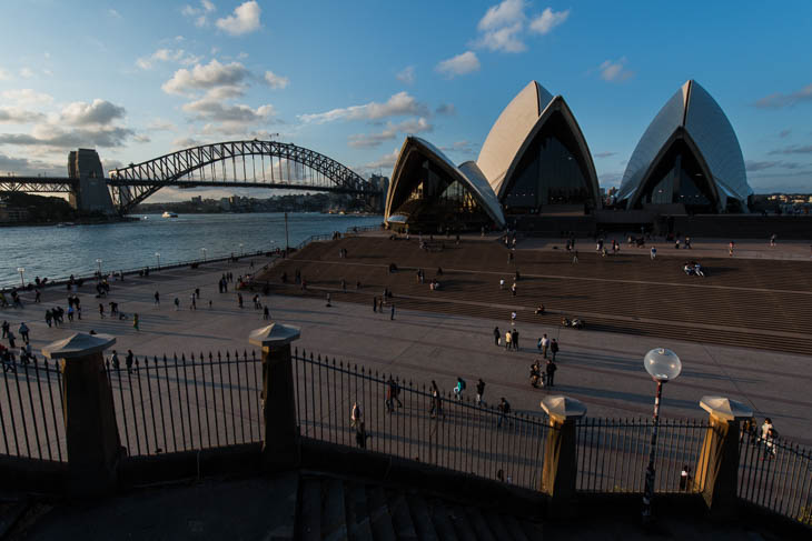 Sydney - Hafenbrücke und Opernhaus