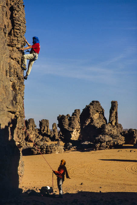 Klettern in der Sahara - Libyen
